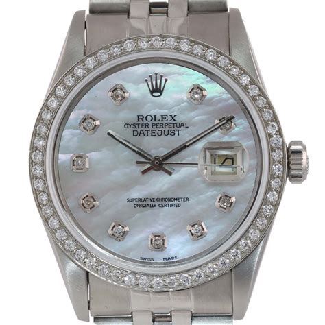 rolex datejust with diamond dial|rolex datejust 36mm diamond bezel.